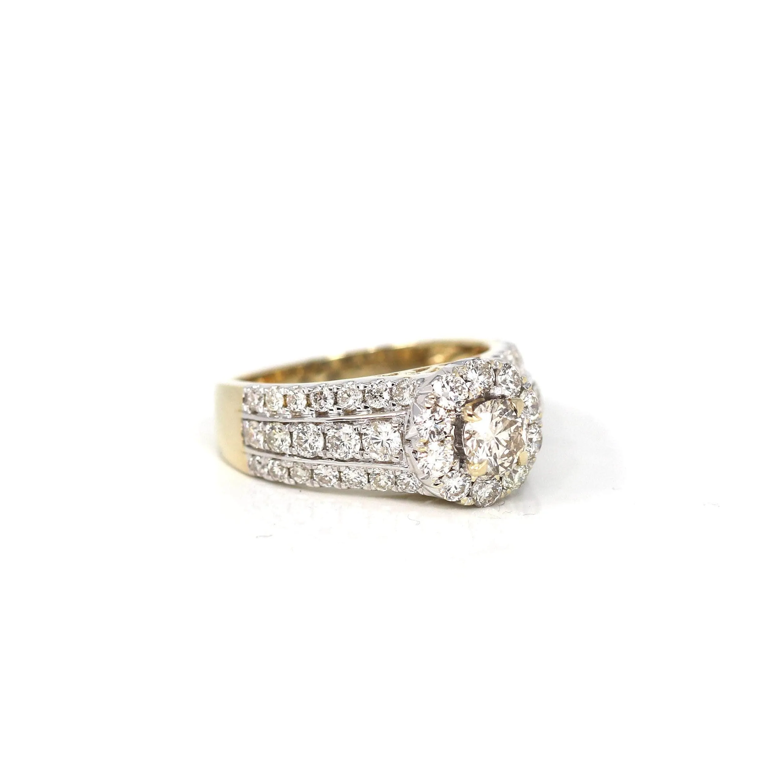 14k White Gold Diamond Engagement Ring