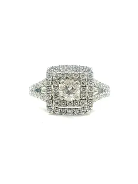 2.50 Carat Diamond Double Halo Ring