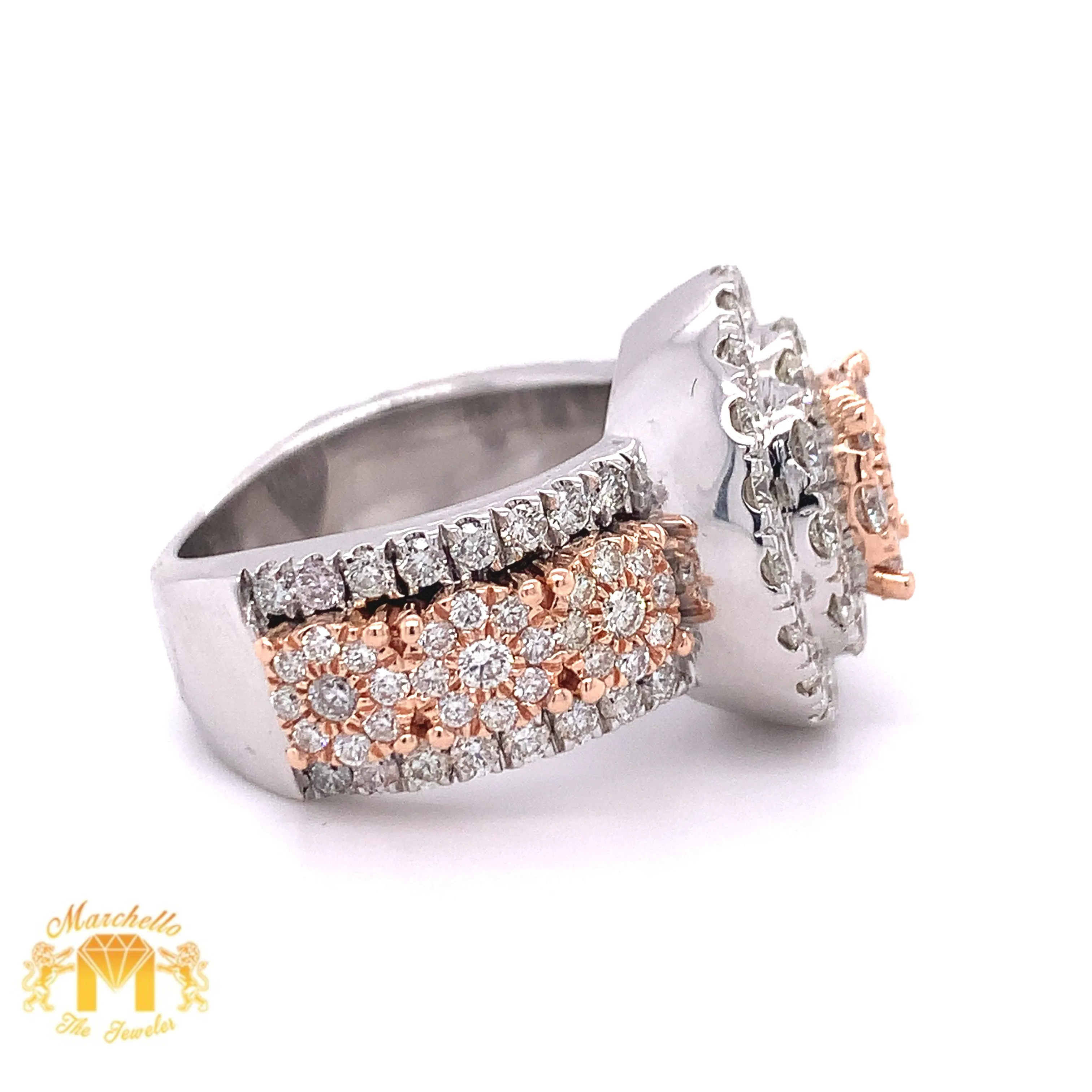 4.42ct Diamond and 14k Gold Monster #16 Ring