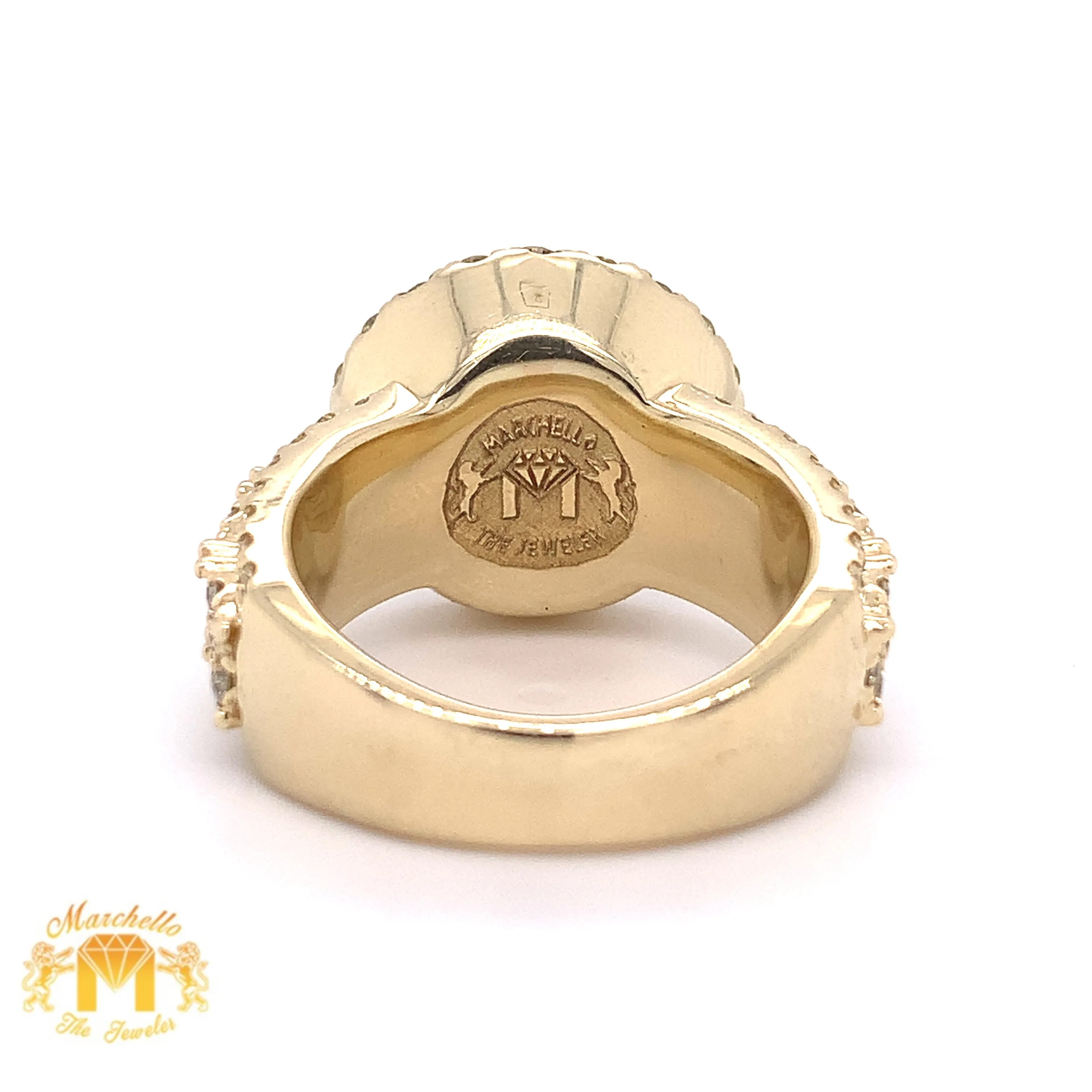 4.42ct Diamond and 14k Gold Monster #16 Ring