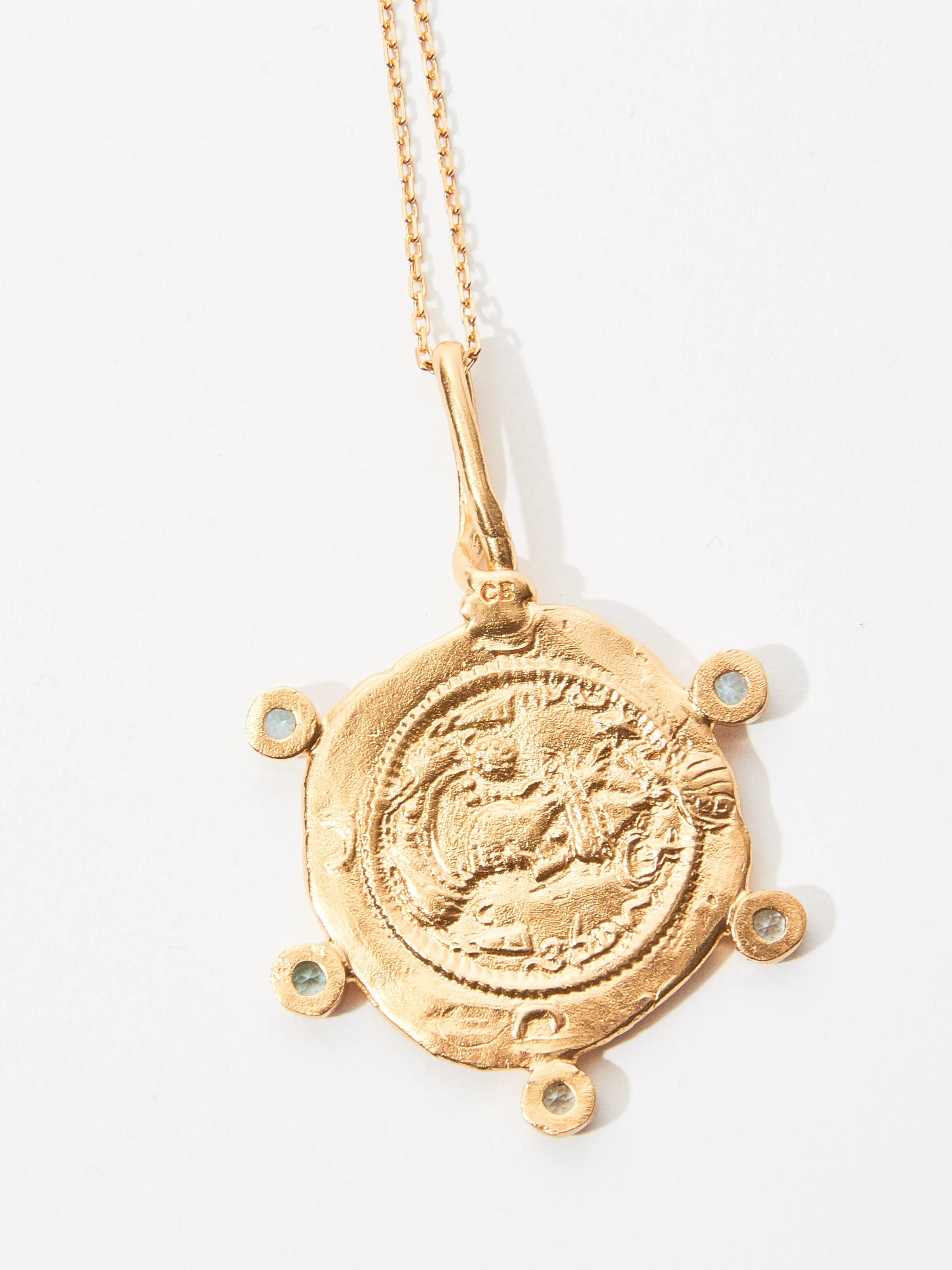 Banu Pendant W/Aquamarine