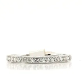 Beaded edge Brilliant cut Ring .34ct