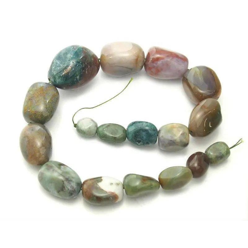 Bloodstone Fine Tumbled Nugget Strand (Option 4)