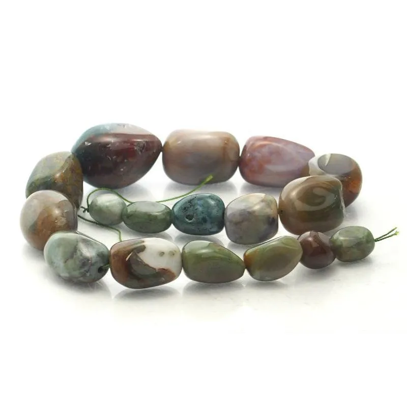 Bloodstone Fine Tumbled Nugget Strand (Option 4)