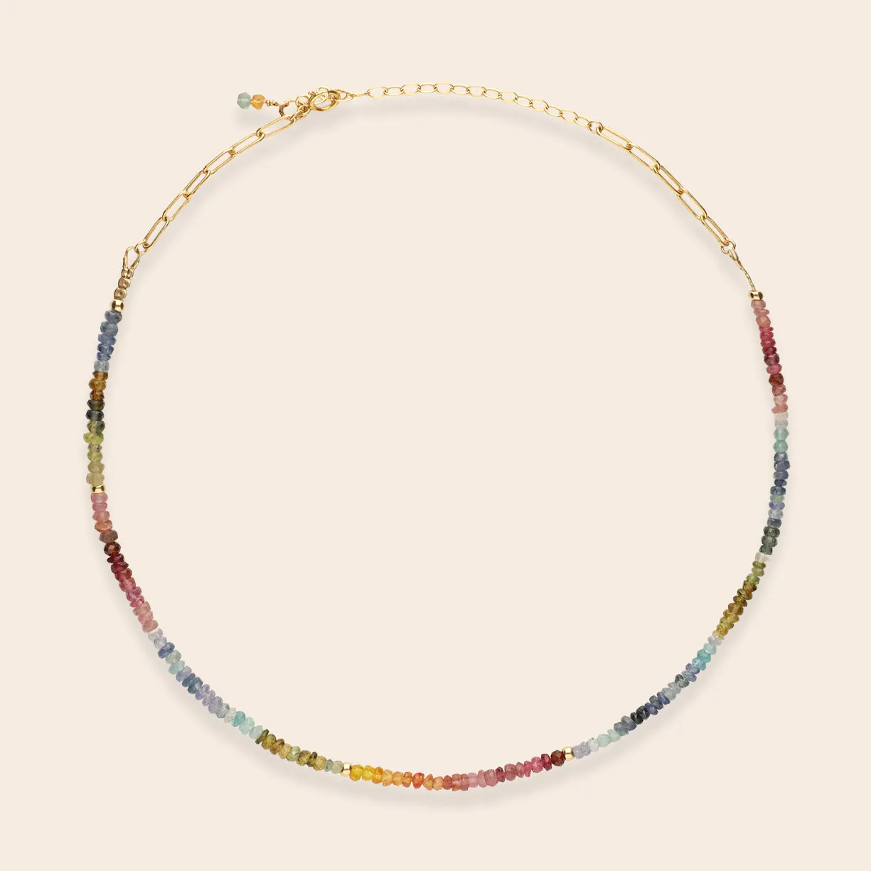Brilliant Rainbow Pastels Semi Precious Necklace