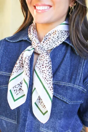 Can't Stop This Leopard Print Satin Scarf