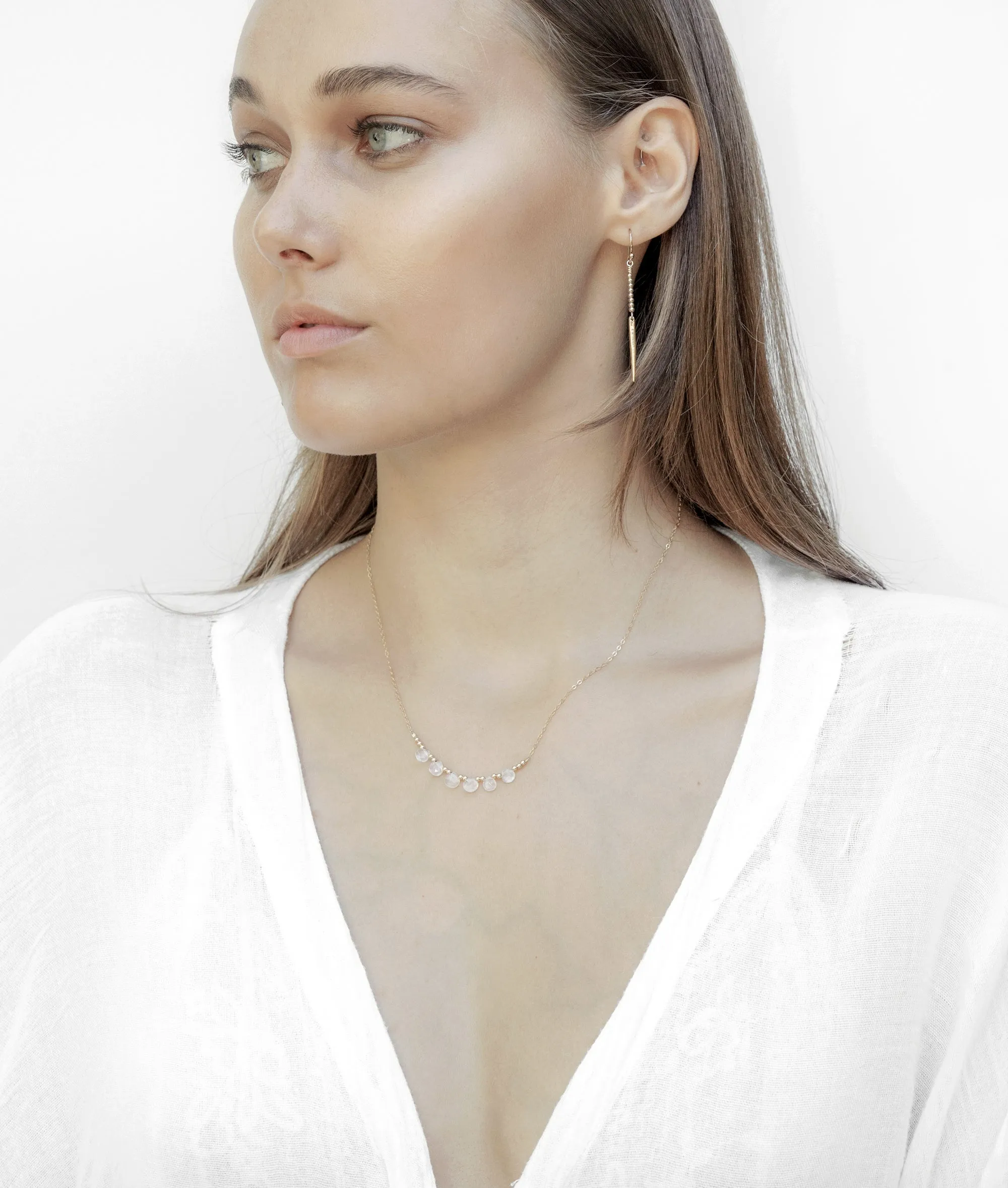 Caprice Necklace ~ Moonstone