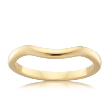 Curved Sweep Wedding Ring