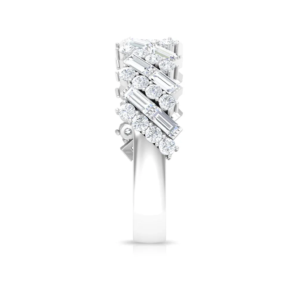 Diamond Wedding Band in Prong Setting