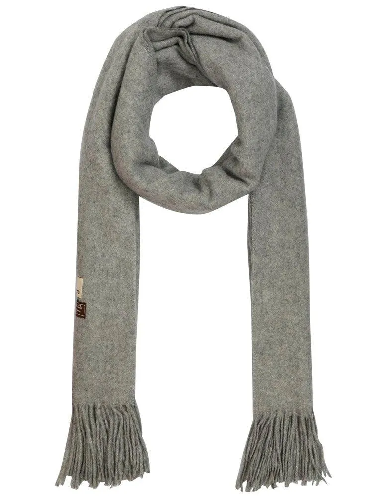 FabSeasons Solid Light Grey cashmere Scarf