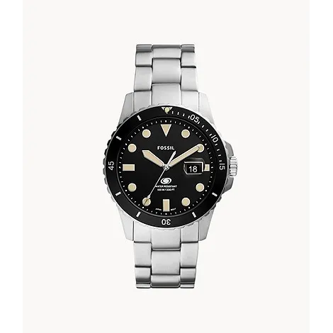 Fossil Blue Watch Steel Black Dial 42mm Quartz
