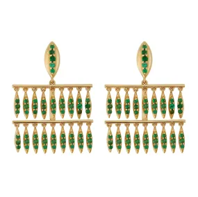 Grass Mini Raining Drops Earrings Y-EM