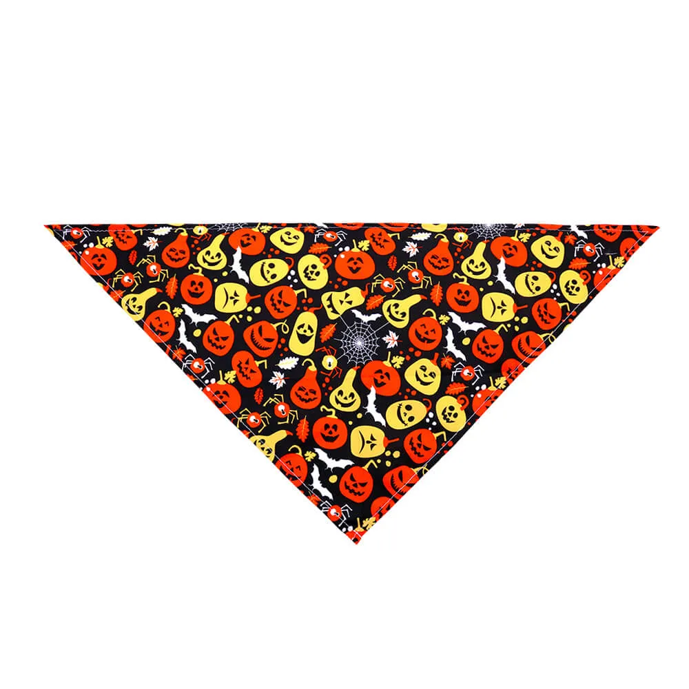 Halloween Pet Triangle Bandana | Skull, Ghost & Pumpkin Dog Cat Bandana