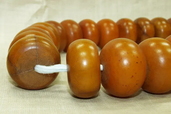 Large Mauritanian Amber Bead Necklace