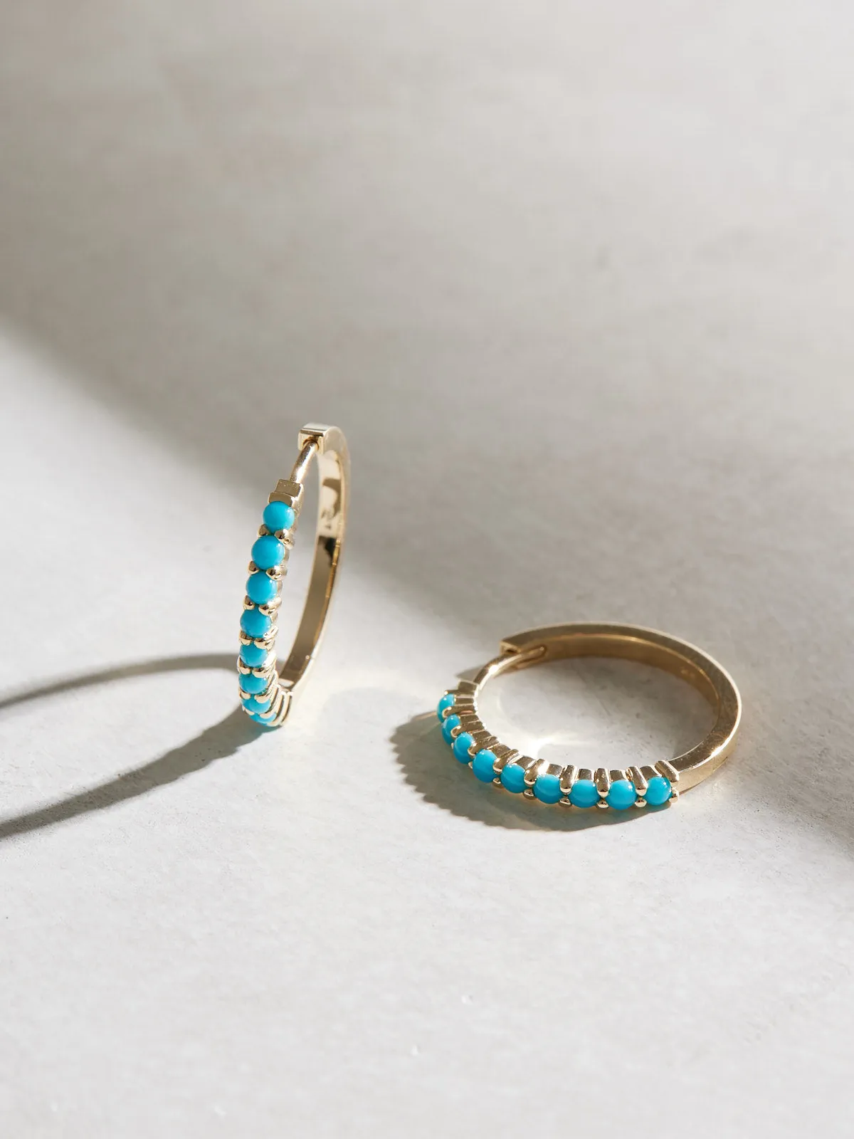 Large Turquoise Huggies
