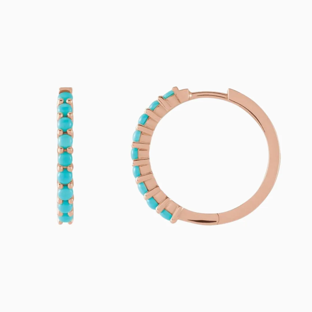 Large Turquoise Huggies