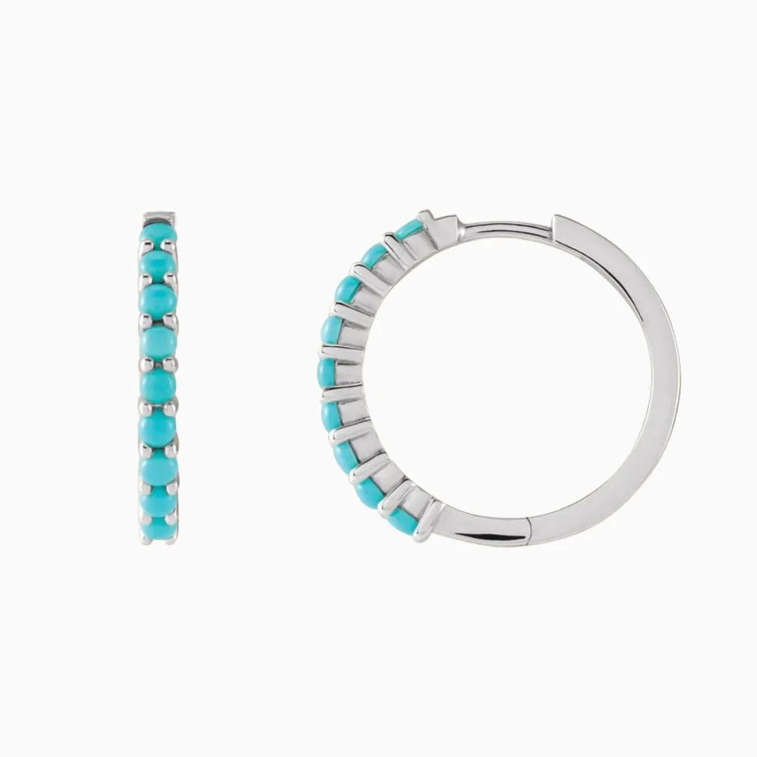 Large Turquoise Huggies