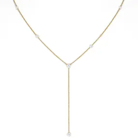 Moonstone Star Droplet Lariat