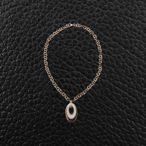 Multi-diamond Pendant with Round Chain