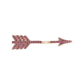 RUBY SINGLE ARROW EARRING