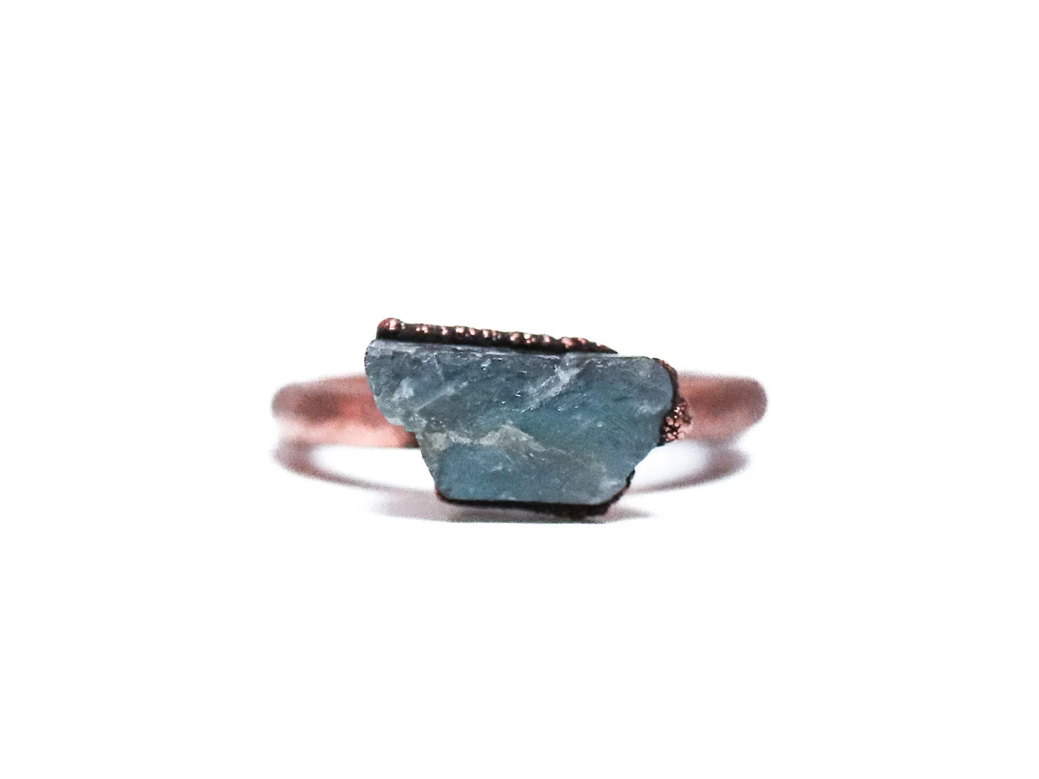 SALE Raw Labradorite ring | Gemstone stacking ring