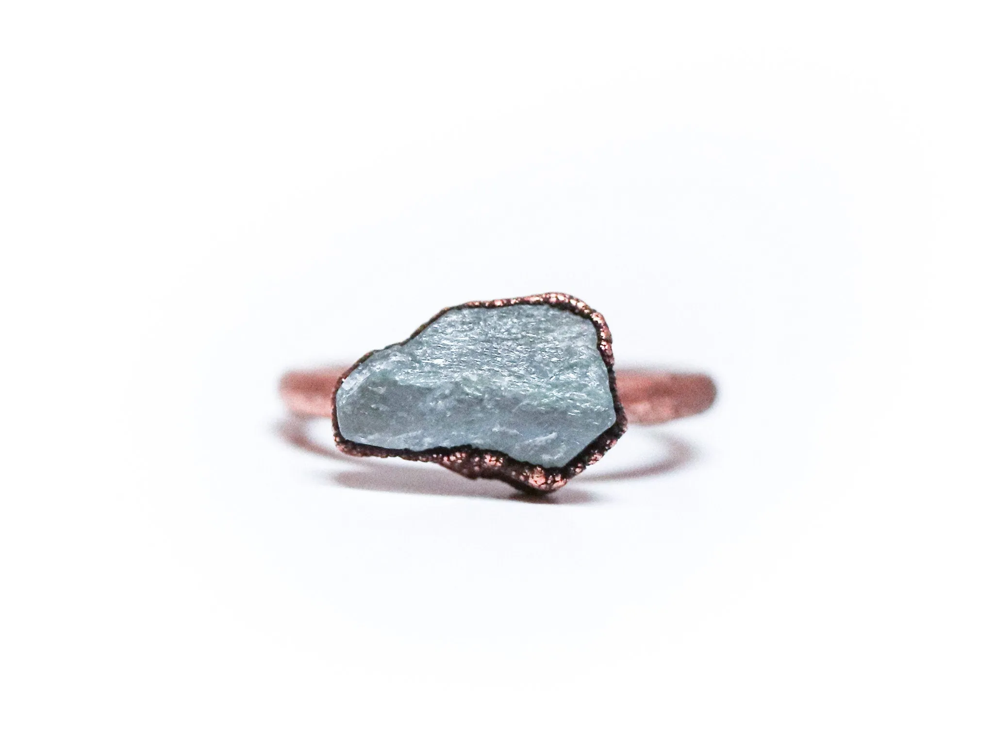 SALE Raw Labradorite ring | Gemstone stacking ring