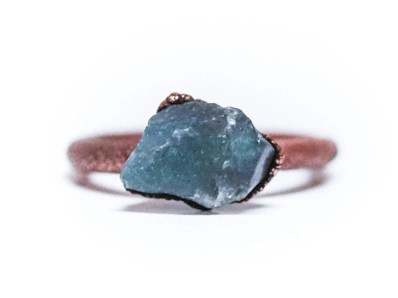 SALE Raw Labradorite ring | Gemstone stacking ring