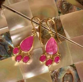 Sophie Theakston Ruby Cascade Earrings