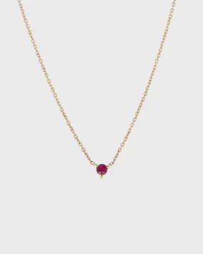 The Petite Ruby Birthstone Necklace
