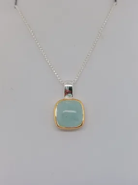 Two-Tone Aquamarine Necklace