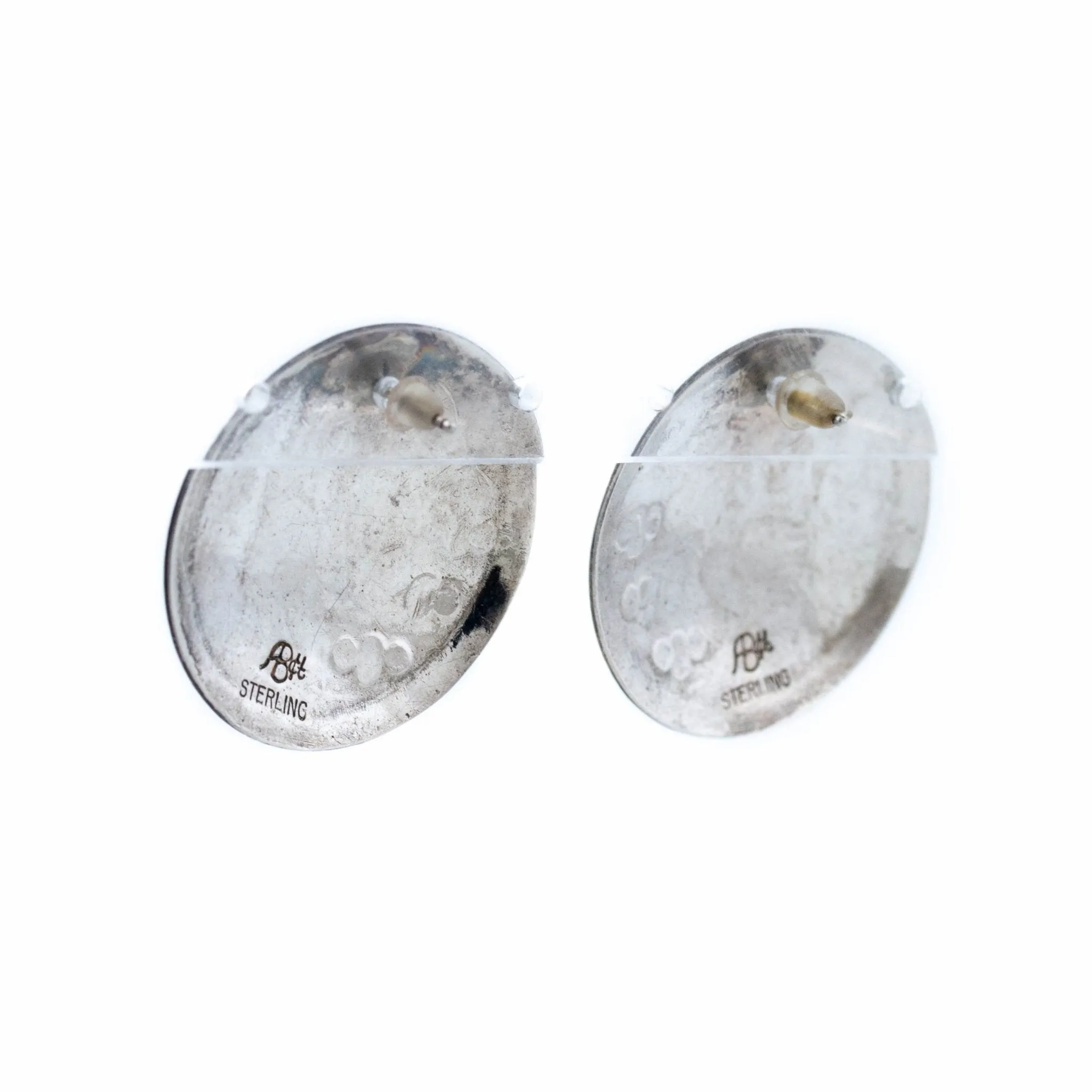 Vintage Hopi Disc Earrings