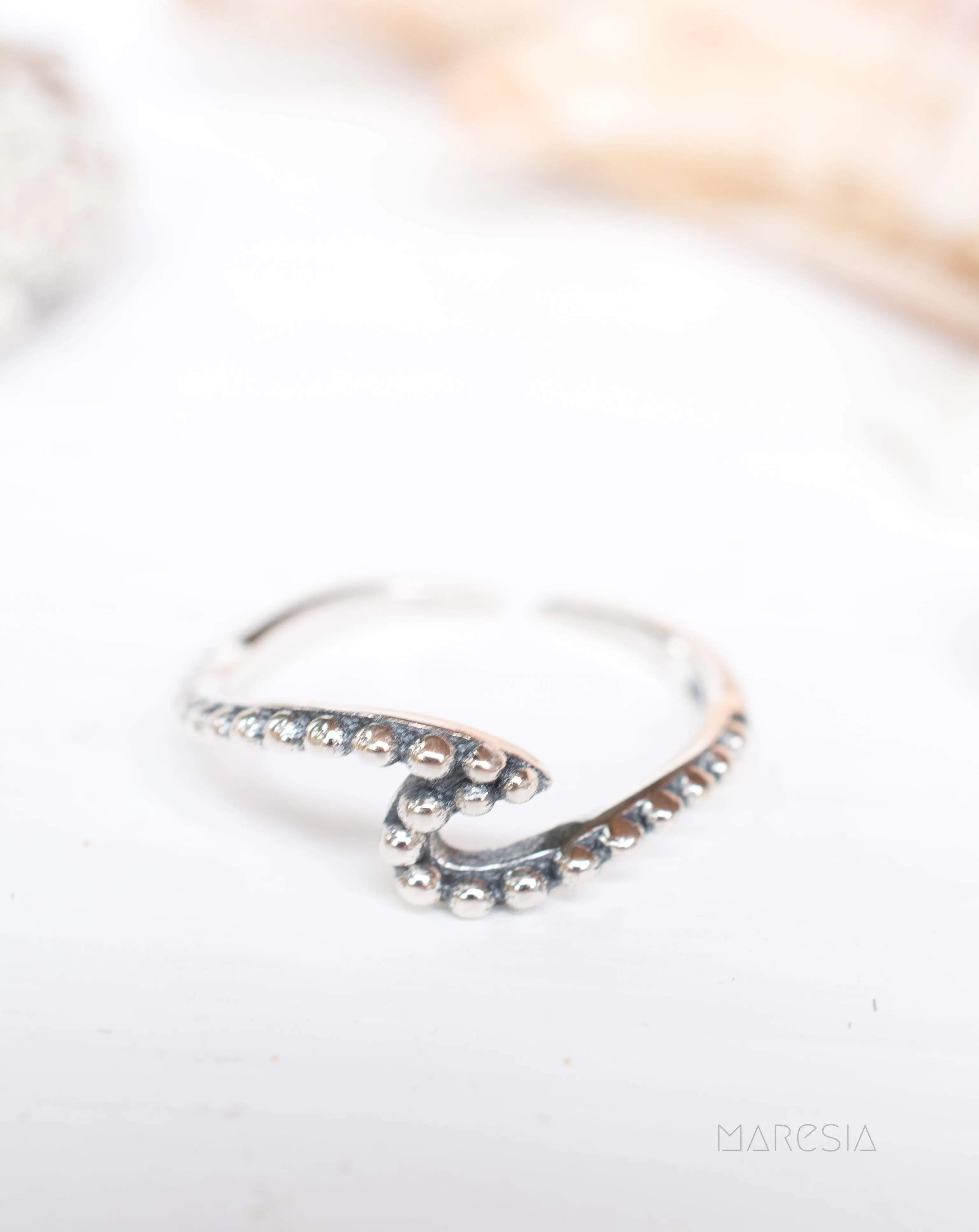 Wave Toe Ring ~ Sterling Silver 925~ SMT016